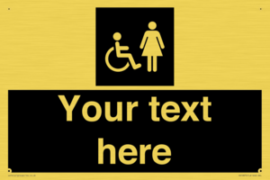 Custom information: black panel disabled and female